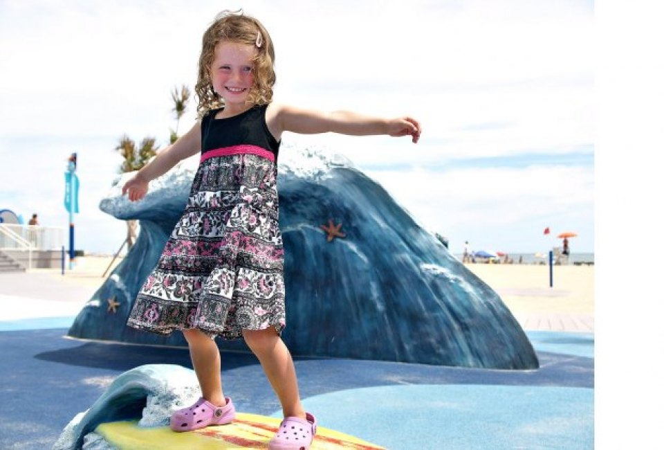 Virginia Beach's Grommet Island Park playground is a chance for kids to have fun out of the water. Photo by Julie, Dave & Family/CC BY 2.0