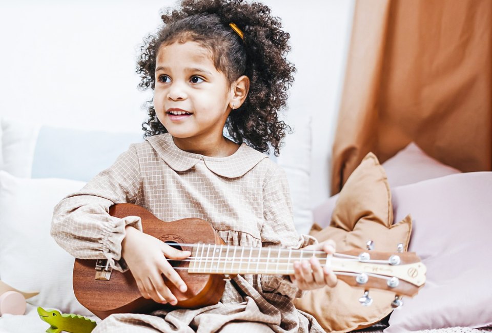 Music lessons for kids are engaging, stimulating, and fun! Photo courtesy of Groovy Baby Music