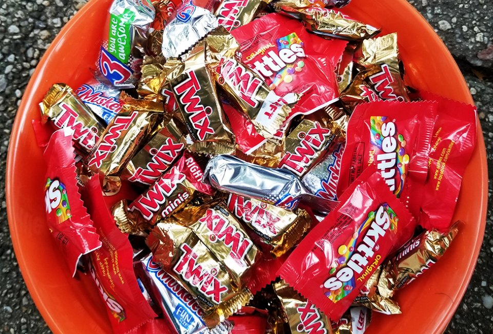 Don't let that Halloween candy go to waste. There are a number of donation sites on LI. Photo by the author