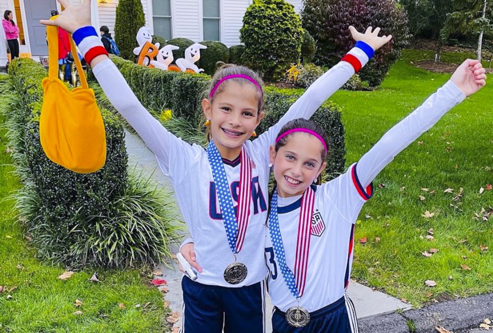 Bring home a gold-medal worthy candy haul visiting the best neighborhoods to trick-or-treat in Connecticut for Halloween 2023! Photo courtesy of the Westport Moms Facebook page.