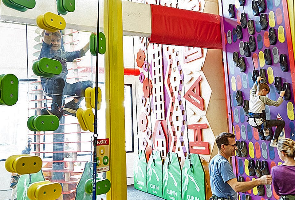 There are endless obstacles to scale at HAPIK, the brand-new climbing gym in Industry City. Photo courtesy of HAPIK