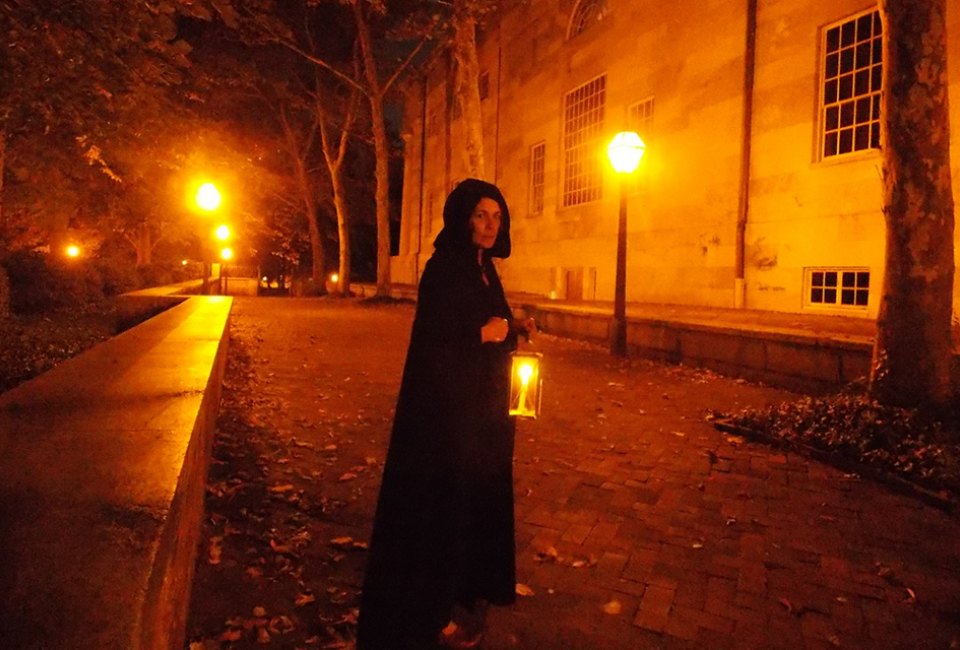 A stop on the Ghost Tour of Philadelphia. Photo courtesy of Ghost Tour of Philadelphia