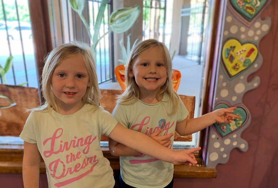 Kids can  create a mosaic heart tile that will be permanently displayed at the museum during the Heart Tile Workshop. Photo courtesy of The Woodlands Children's Museum.
