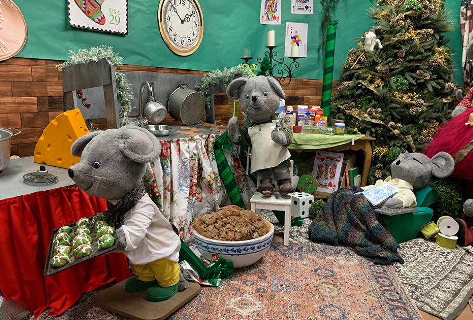 See the characters at the Christmas Animated Story at Hicks Nurseries. Photo courtesy of Hicks Nurseries