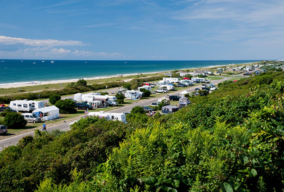 Hither Hills State Park campground offers oceanfront camping in Montauk.