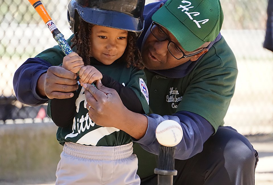 Many city Little League programs start with T-ball catering to kids as young as age 4.