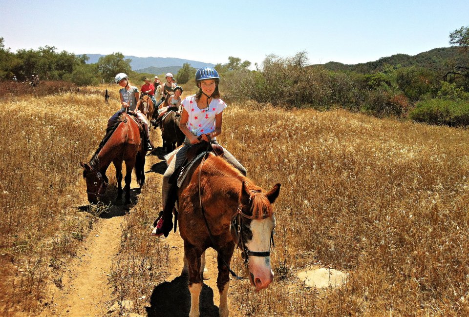 Riding horses with Ojai Valley Trailriding Company, photo by the author