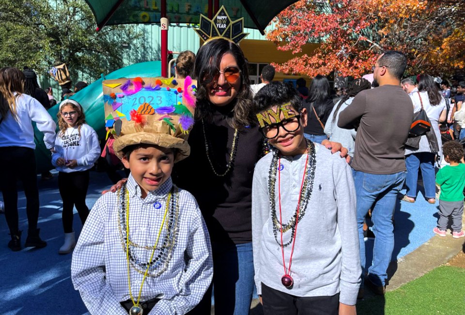 New Year's Noon Bash! Photo from the 2023 celebration at the Children's Museum of Houston.