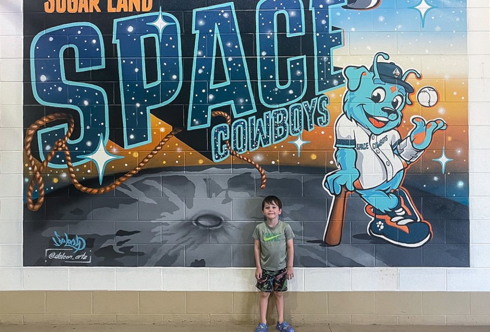 Take your little slugger to a Space Cowboys game for a fun night out. Photo by Jessica Stautberg
