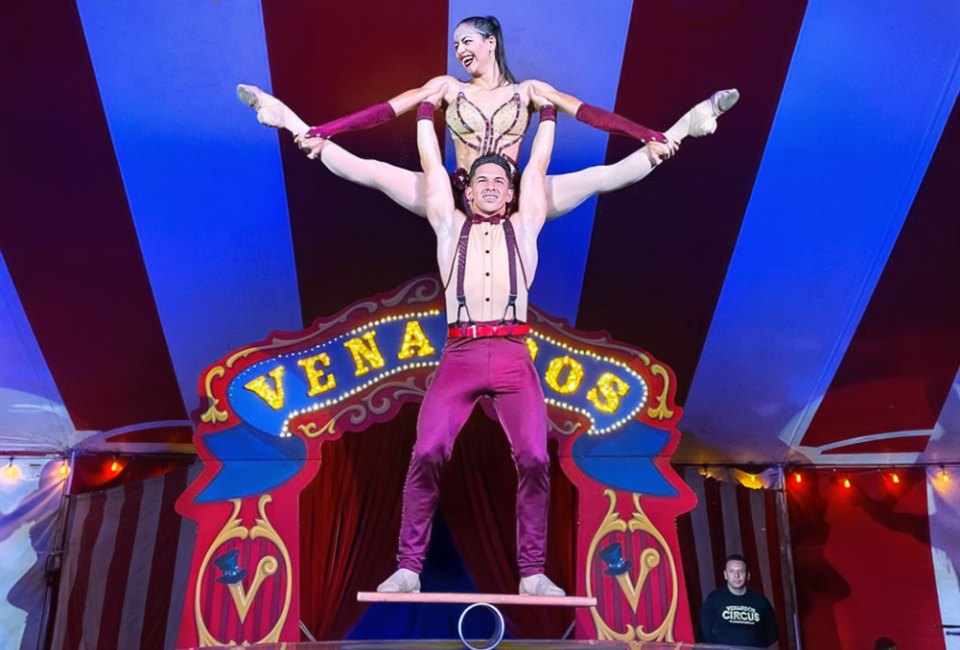 Venardos Circus is coming to Sugar Land this weekend. Photo courtesy of © 2025 Venardos Circus