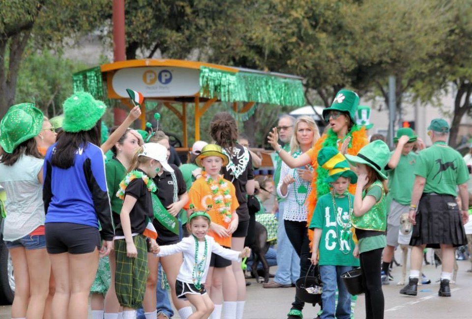 Don your green and get ready to cheer at the 61st Annual Houston St. Patrick's Day Parade. Photo courtesy of Houston St. Patrick's Day Parade Committee.