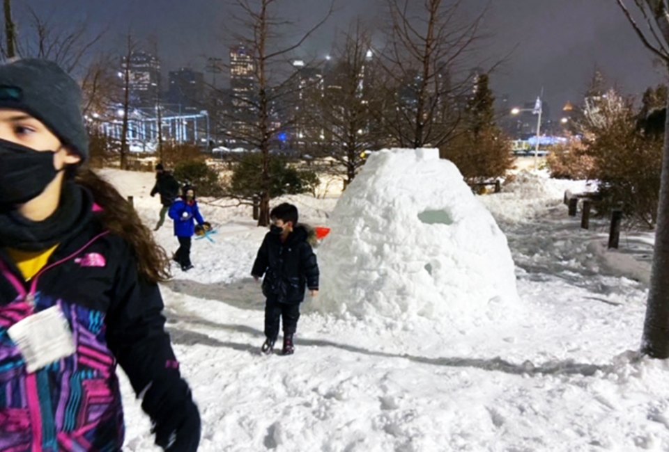 Get out and build an igloo! 