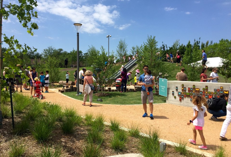 Visit the park named in honor of Evelyn Rubenstein, a nature enthusiast, philanthropist, and longtime resident of Bellaire.