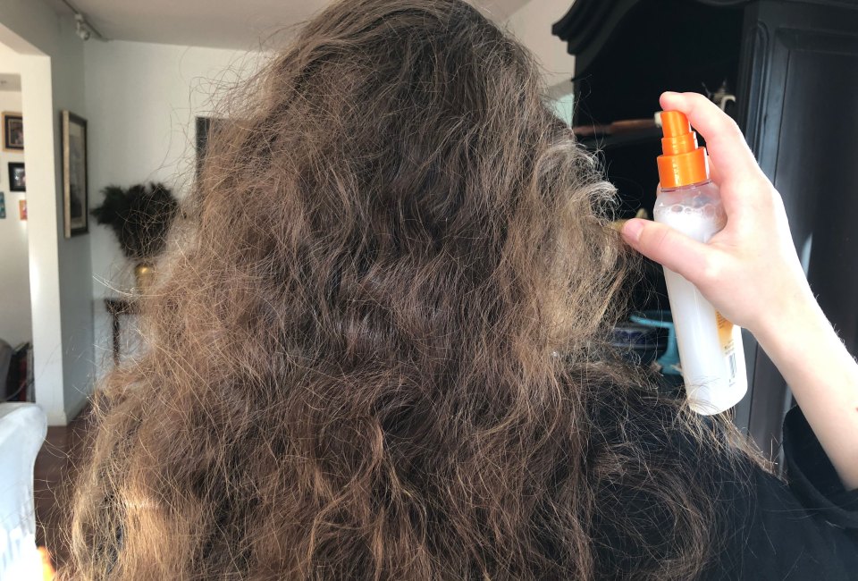 Leave-in conditioners make managing those epic knots so much easier. Photo by Meghan Rose
