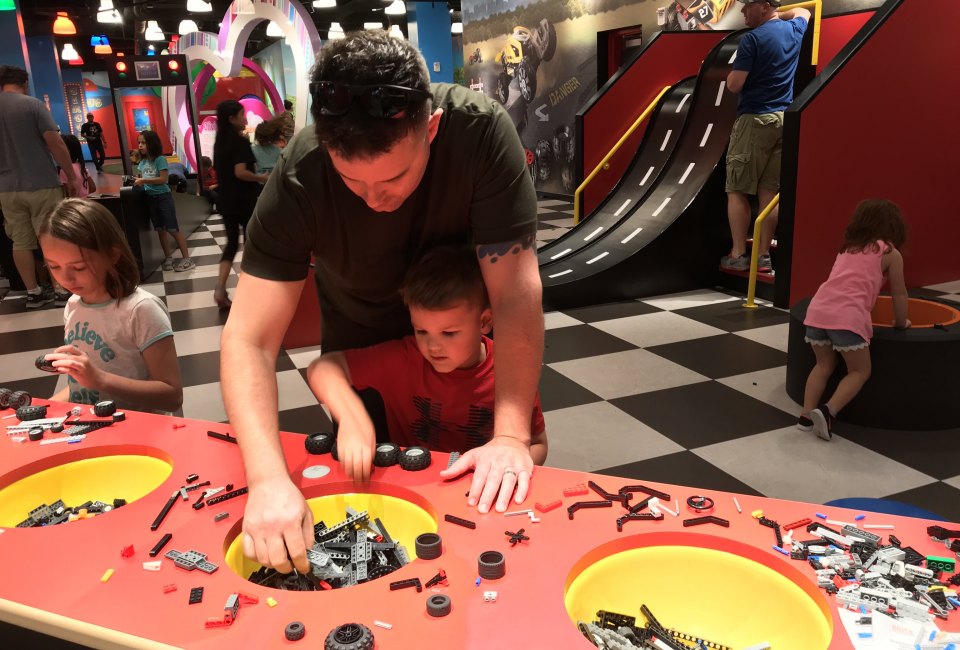 Building LEGO cars is just one fun part of exploring LEGOLAND Discovery Center in San Antonio