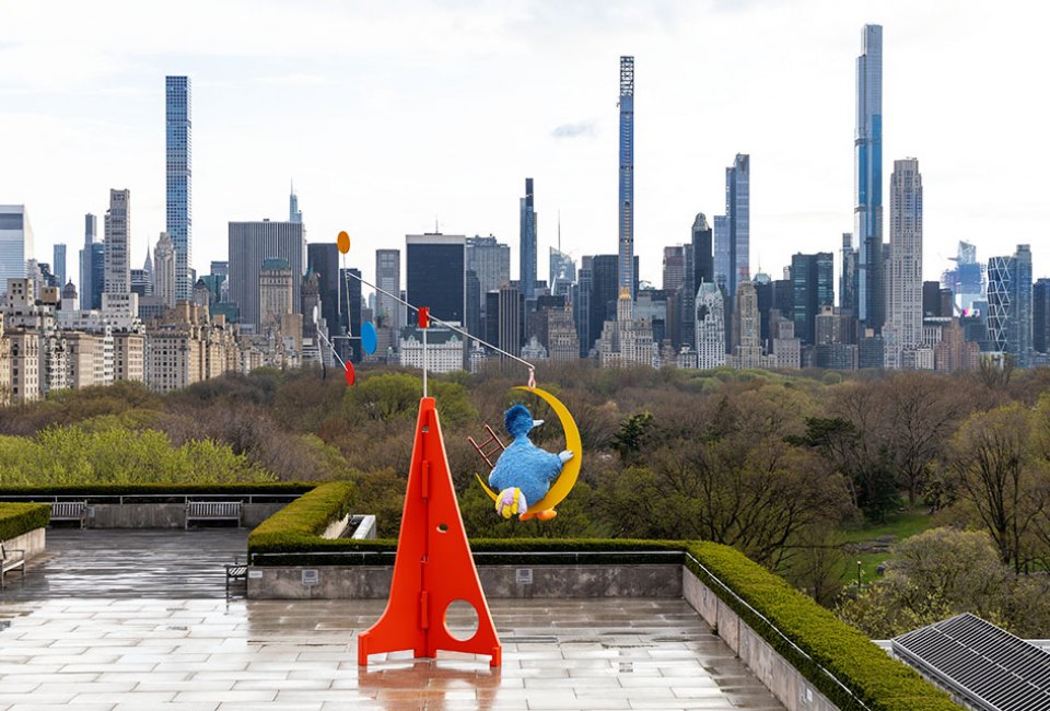 Alex Da Corte’s Enchanting commission As Long as the Sun Lasts is now open on The Met's rooftop garden. Photo courtesy The Metropolitan Museum of Art by Anna-Marie Kellen