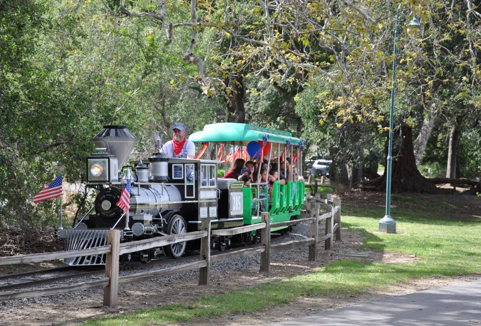 Ride the rails with throwback anniversary prices. Photo courtesy of Irvine Park Railroad