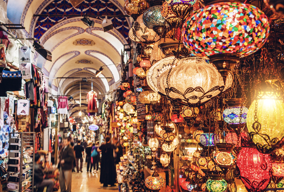 Wander through the Grand Bazaar, one of the world's largest covered markets. 
