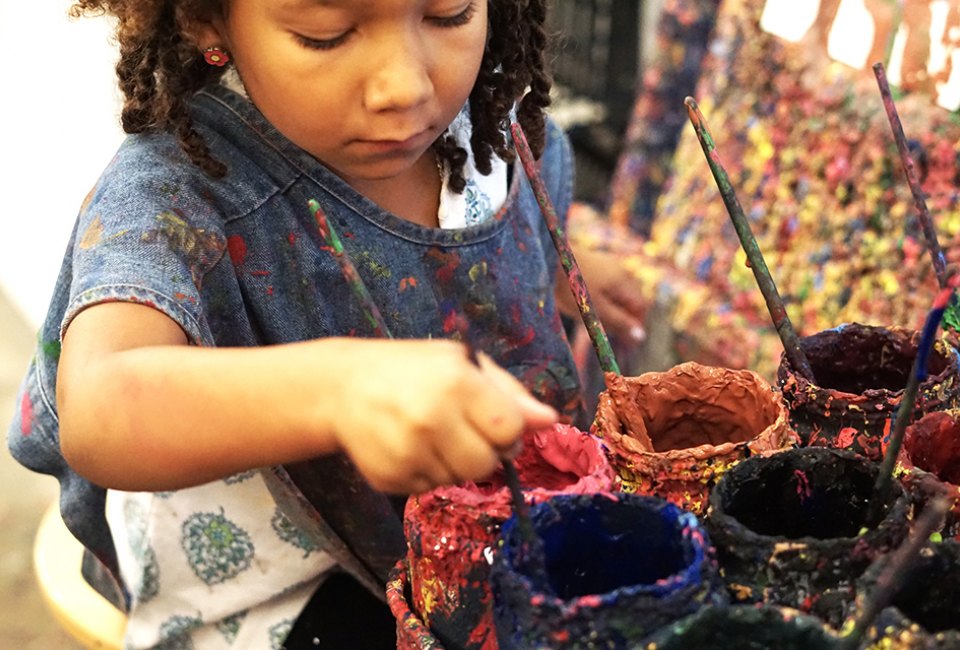 The Children's Museum of the Arts lets kids get creative...and messy.