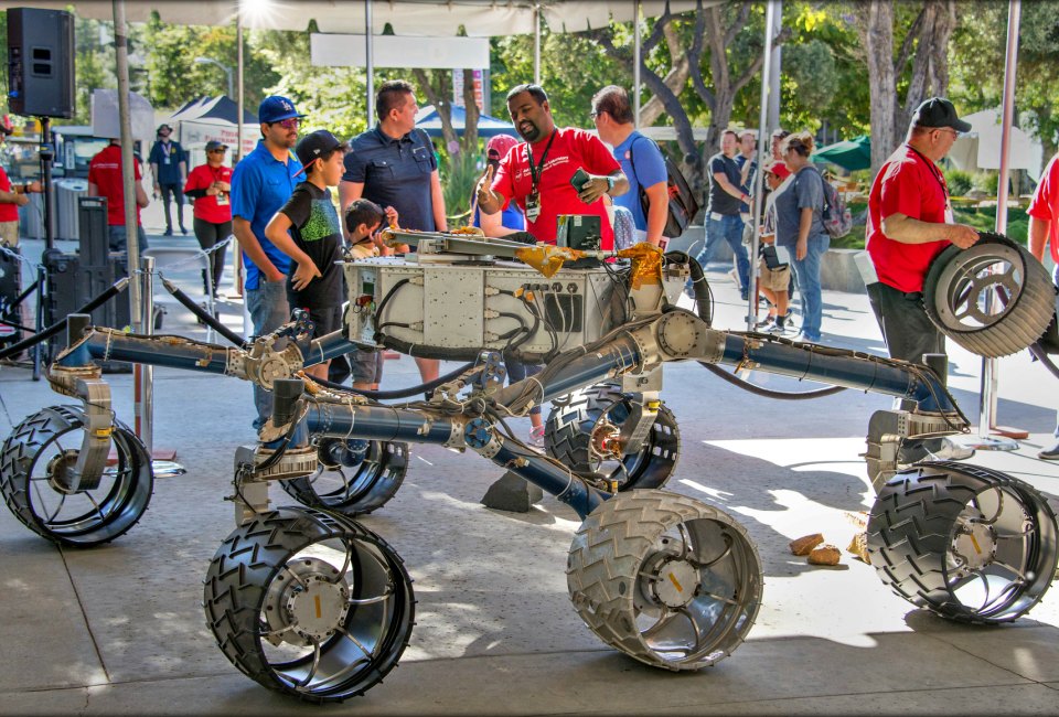 You never know what you'll see at JPL's Open House. Photo courtesy of NASA's Jet Propulsion Lab