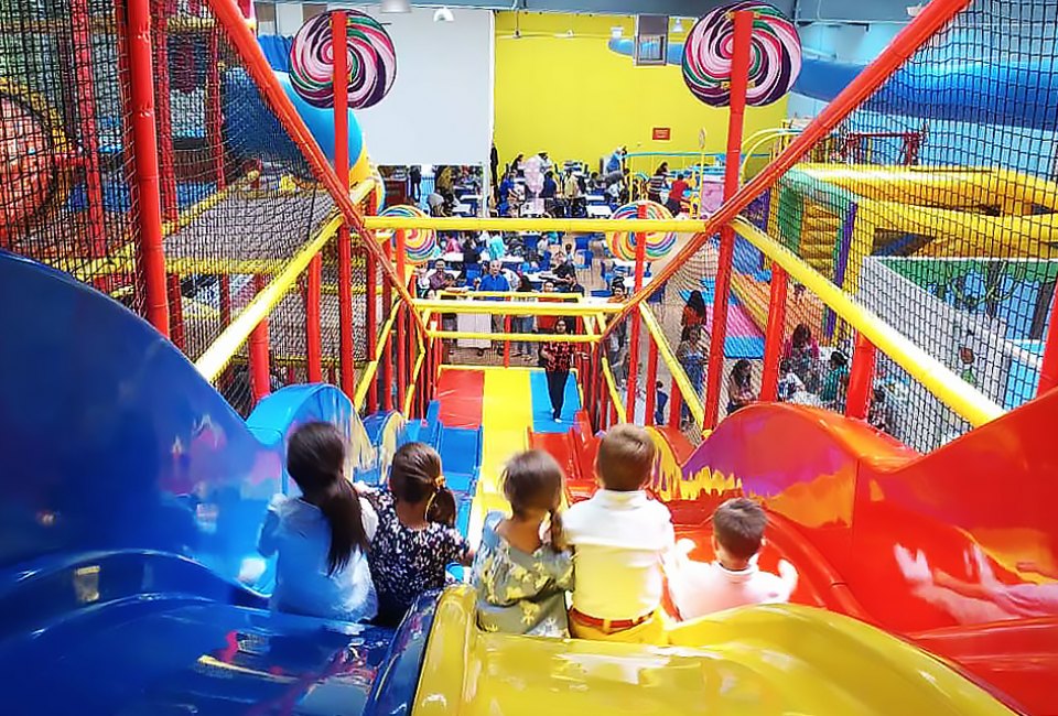 Kanga's Indoor Playspace is a massive space that's fun for kids of all ages. 