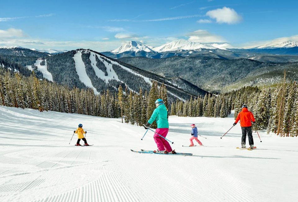 Keystone offers amenities, perks, and free skiing for kids! Photo courtesy of Keystone