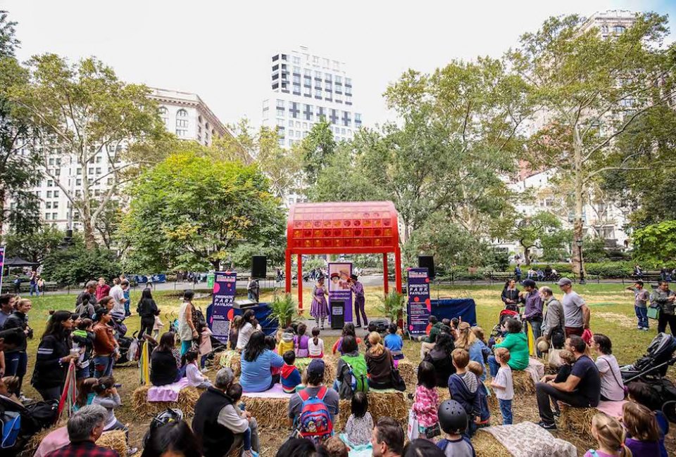 Free family-friendly festival Kids Fest: Stages in the Square returns this weekend to Madison Square Park.  Photo courtesy of Madison Square Park