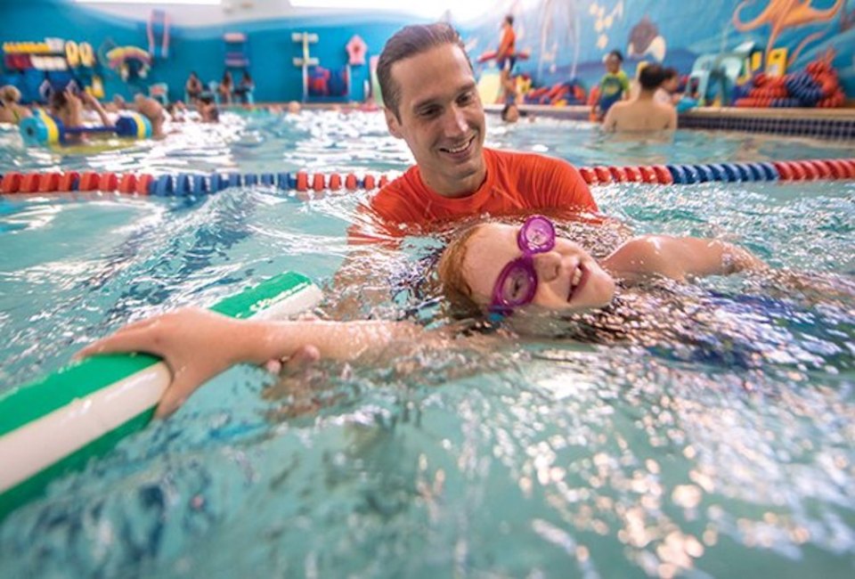 Goldfish Swim Schools' three locations offer programs for children as young as 4 months. Photo courtesy of the school