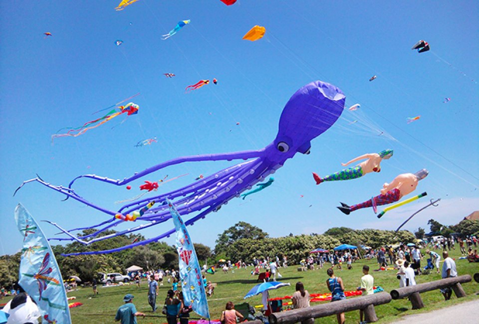  Check out the Newport Kite Festival or go kite-flying on your own at Brenton Park.