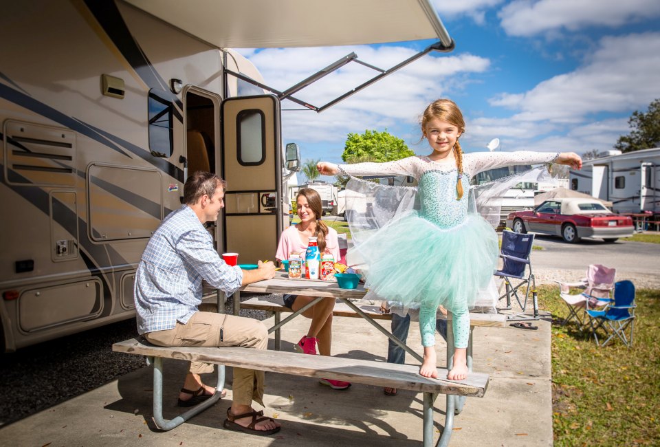 Your little princess will delight in a visit to Orlando/Kissimmee KOA. Photo courtesy of KOA Campgrounds
