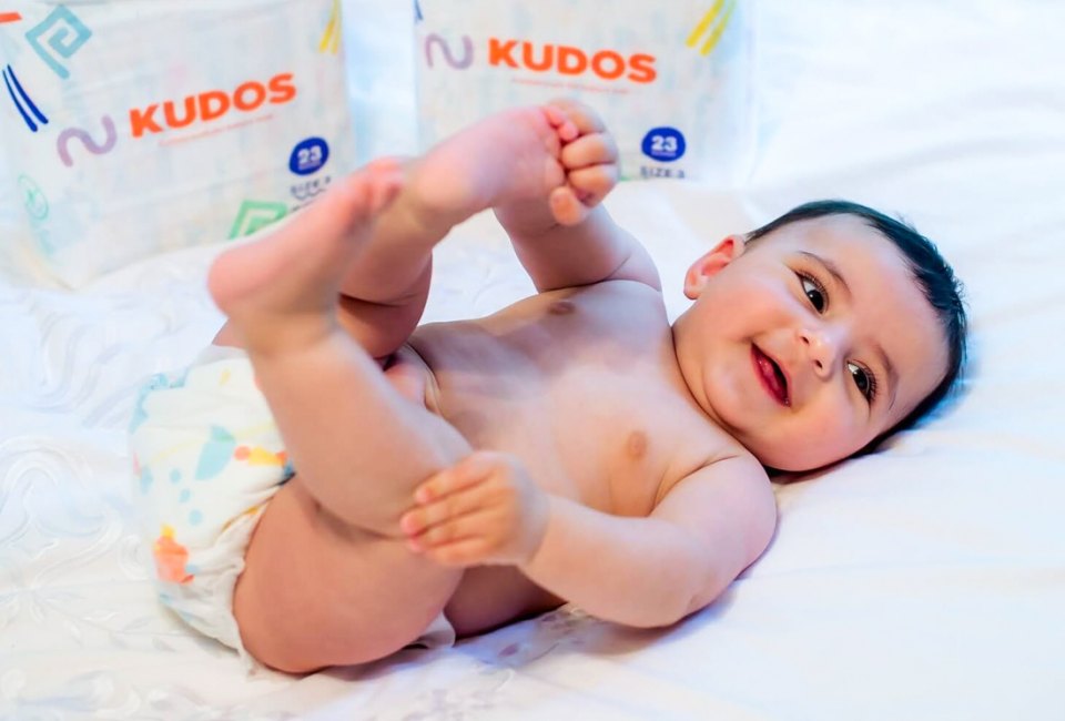 Kudos diapers use four times more plant-based materials than competing brands. Photo courtesy of Shark Tank Products