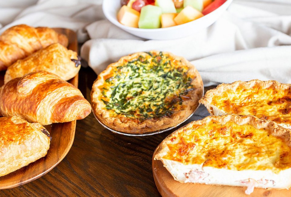 Choose from a family brunch, picnic lunch, or dinner package at  La Madeleine French Bakery.