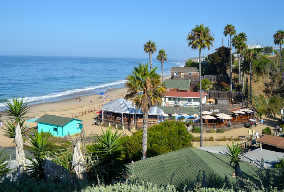 Crystal Cove Beach with the Beachcomber Cafe. Photo by Tracie Hall via Flickr 2.0