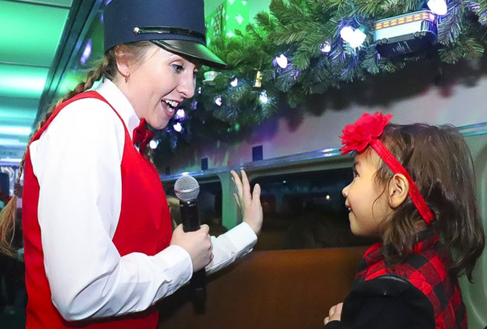 All aboard The Polar Express! Photo courtesy of The Southern California Polar Express Train Ride