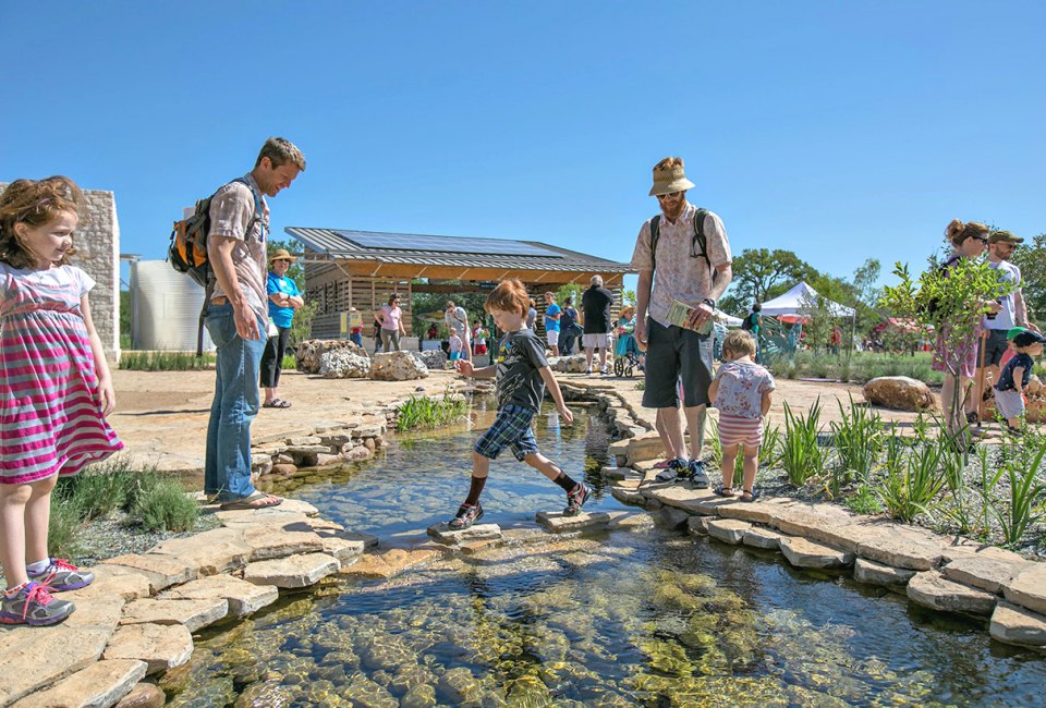 The 4.5-acre Luci and Ian Family Garden at the Lady Bird Johnson Wildflower Center was developed for families. Photo by Brian Berzer