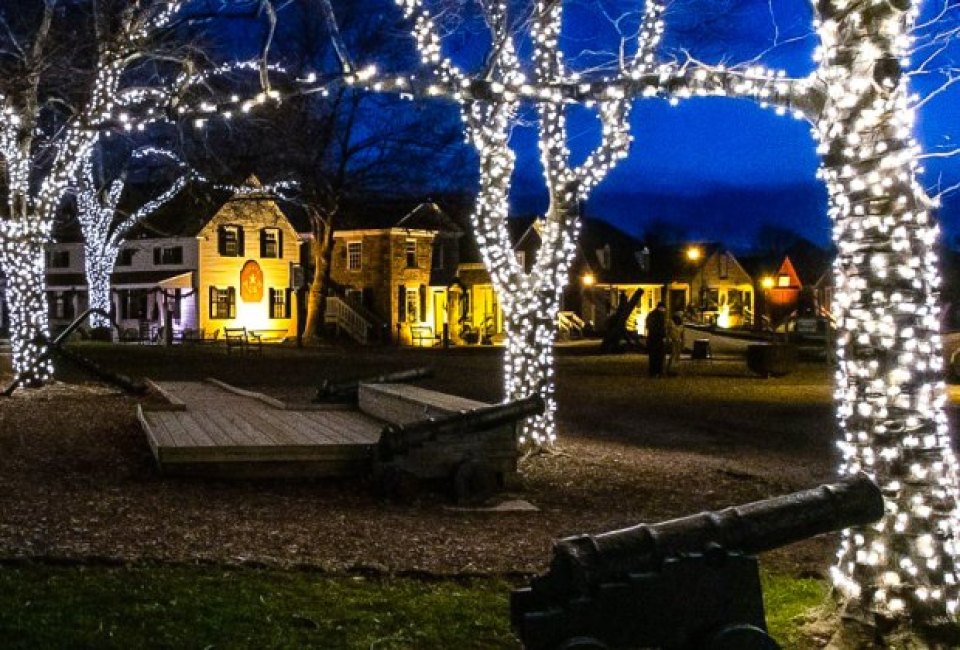 Mystic will be aglow this holiday season. Lantern Light Village photo courtesy of the Mystic Seaport Museum