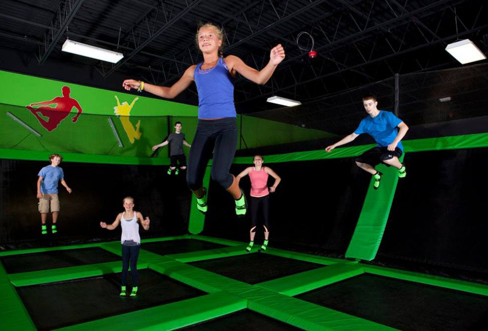 Come in to Launch Trampoline Park to see how high you can jump! 