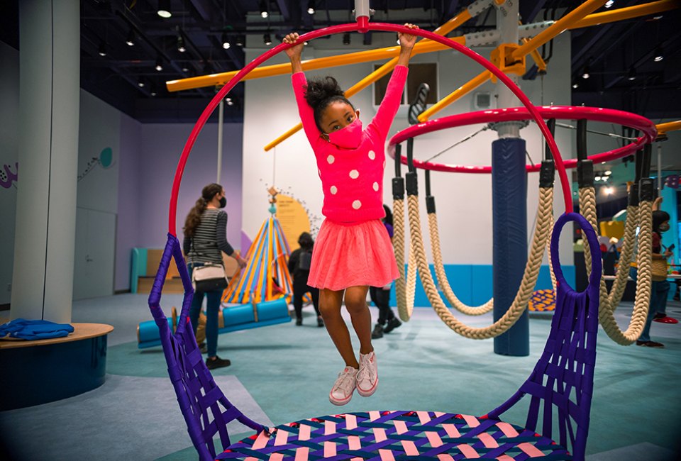 Wobbly World is a new 2,600-square-foot off-kilter wonderland for kids 5 and under.