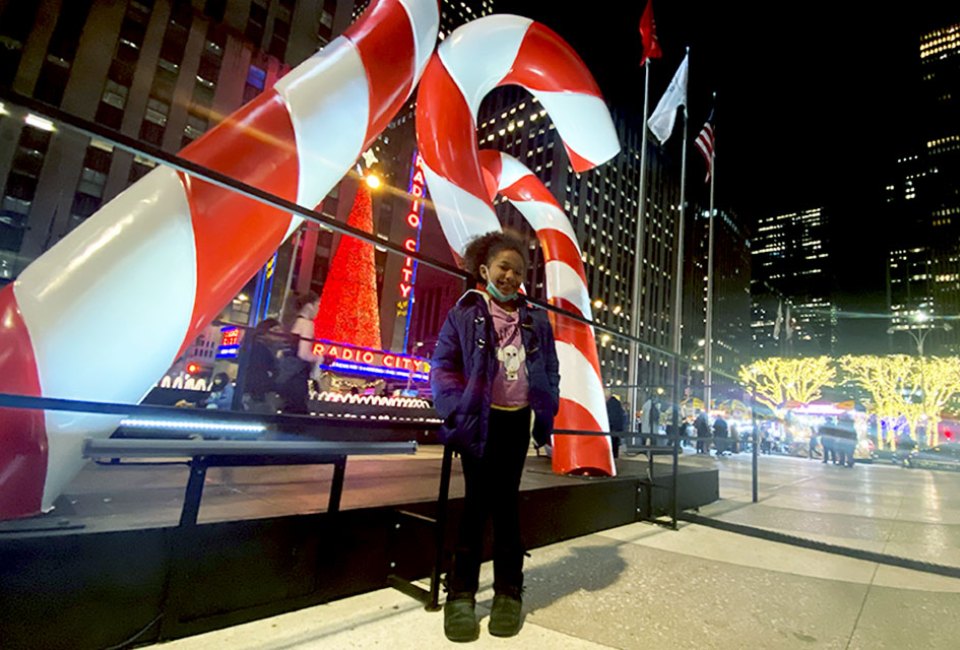 Photo-ops abound at Rockefeller Center during the holidays from larger-than-life candy canes, to stunning holiday windows, and the Rockefeller Center Christmas tree itself.