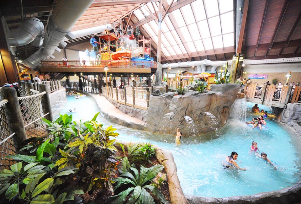 Take a tube or just follow the current yourself along the lazy river. Photo courtesy of Six Flags