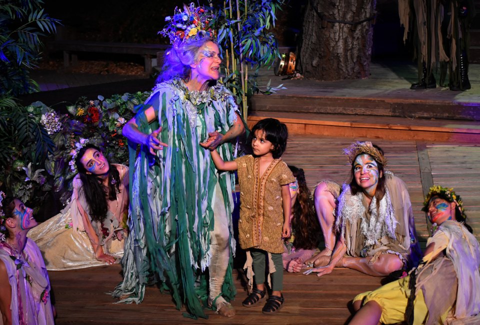 Titania takes the stage in A Midsummer Night's Dream. Photo by Ian Flanders