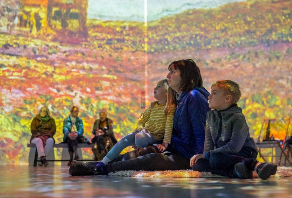 Enjoy fine art from a unique perspective at Monet: The Immersive Experience. Photo courtesy of Fever Experiences