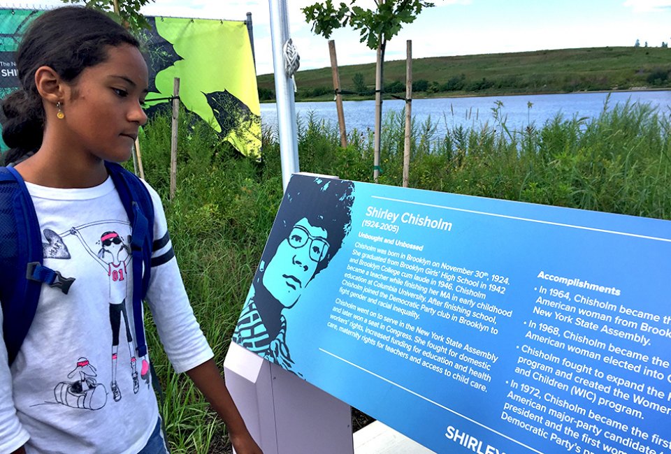 Shirley Chisholm State Park is named in honor of the first African American Congresswoman, as well as the first woman and African American to run for President.