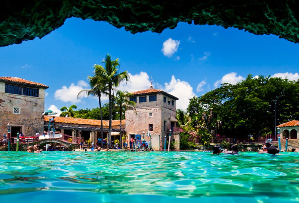 The Venetian Pool in Coral Gables features 820,000 gallons of water fed from an underground aquifer. Photo courtesy of the Greater Miami Convention & Visitors Bureau