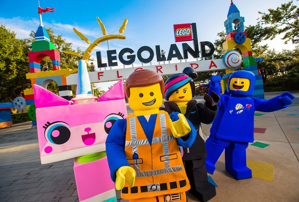 Legoland Florida is filled with rides, fun characters, and even a water park. 
