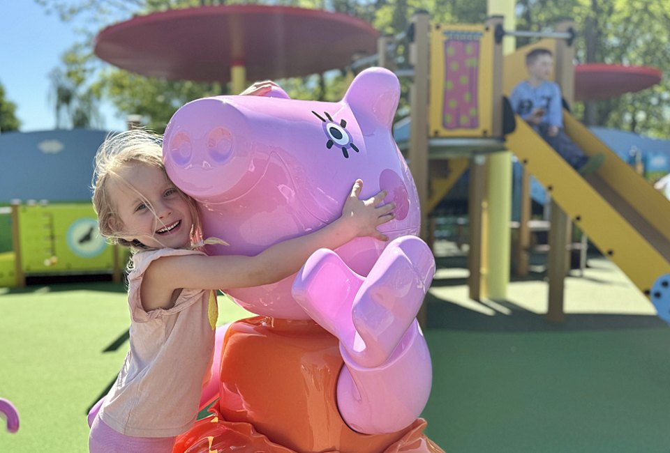 Peppa Pig fans can play in the precious pink pigs treehouse and other well-know spots when Legoland New York's new Peppa Pig Playground opens in 2025. Photo courtesy of Legoland New York