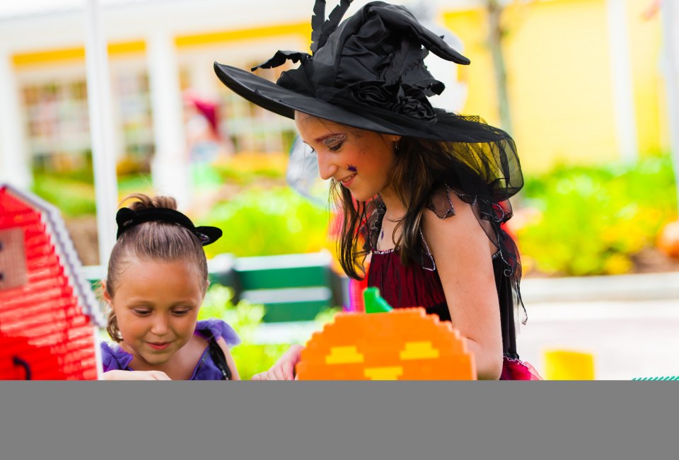 Sort through the seasonal bricks at Brick or Treat at Legoland. Photo courtesy of Merlin Entertainments Group/Brian Blanco