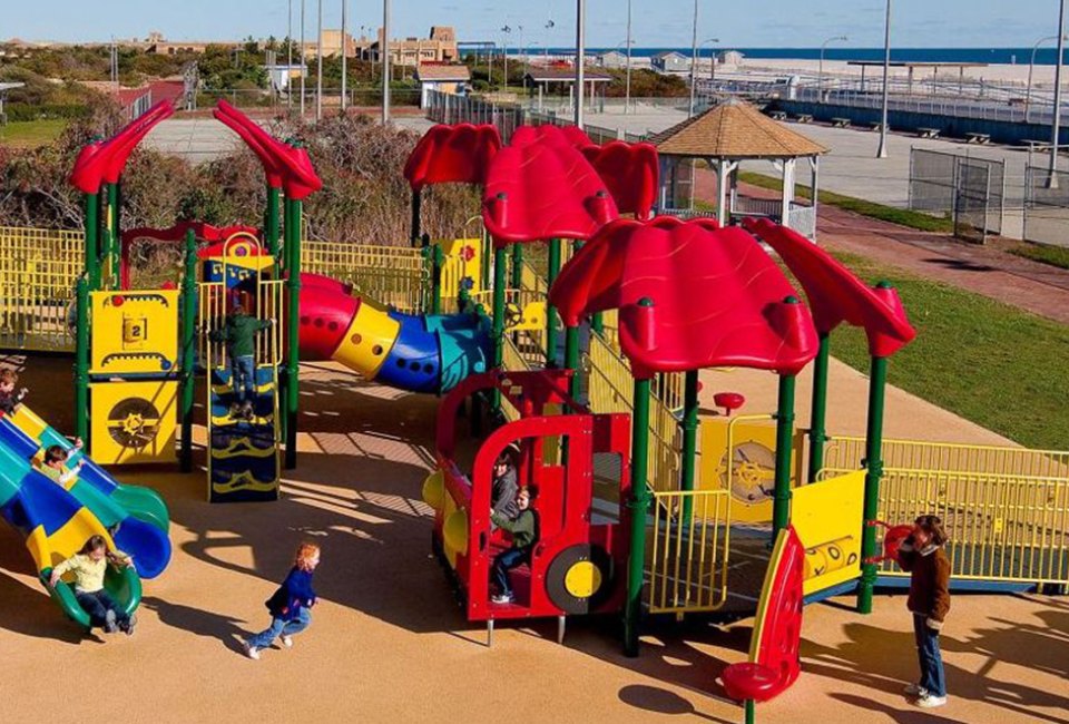Explore the playground before hitting the beach at Jones Beach State Park. Photo courtesy of Jones Beach