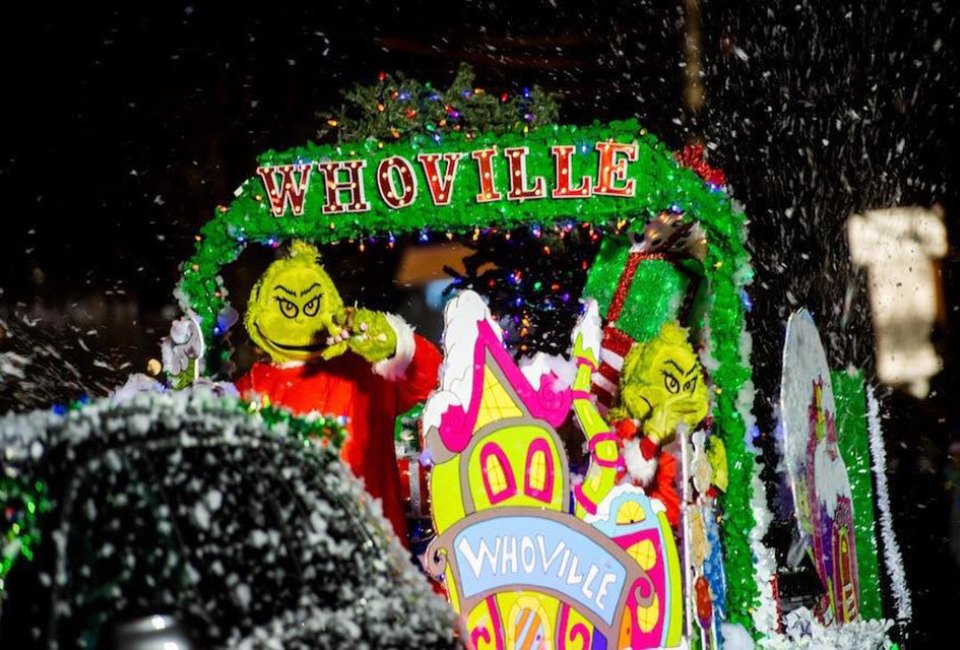 29 Free Holiday and Christmas Events on Long Island Thrill to the Three Village Electric Light Parade this month. Photo courtesy of the event