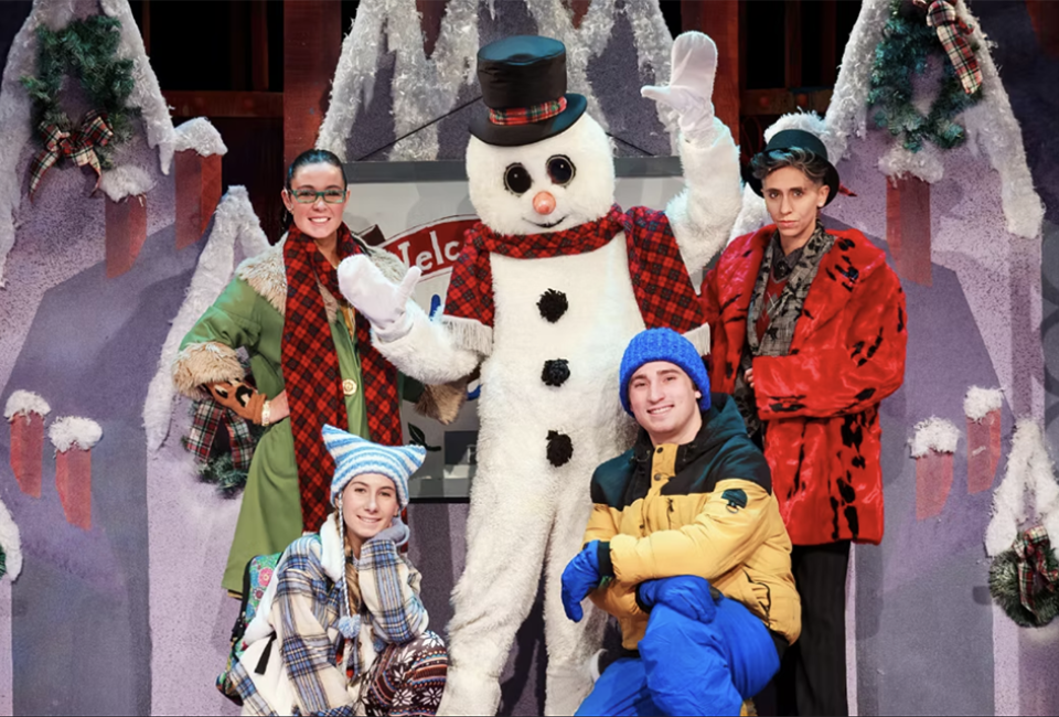 At the Engeman Theater, join Jenny and Frosty on an adventures as they try to save the town of Chillsville. Photo courtesy of the theater